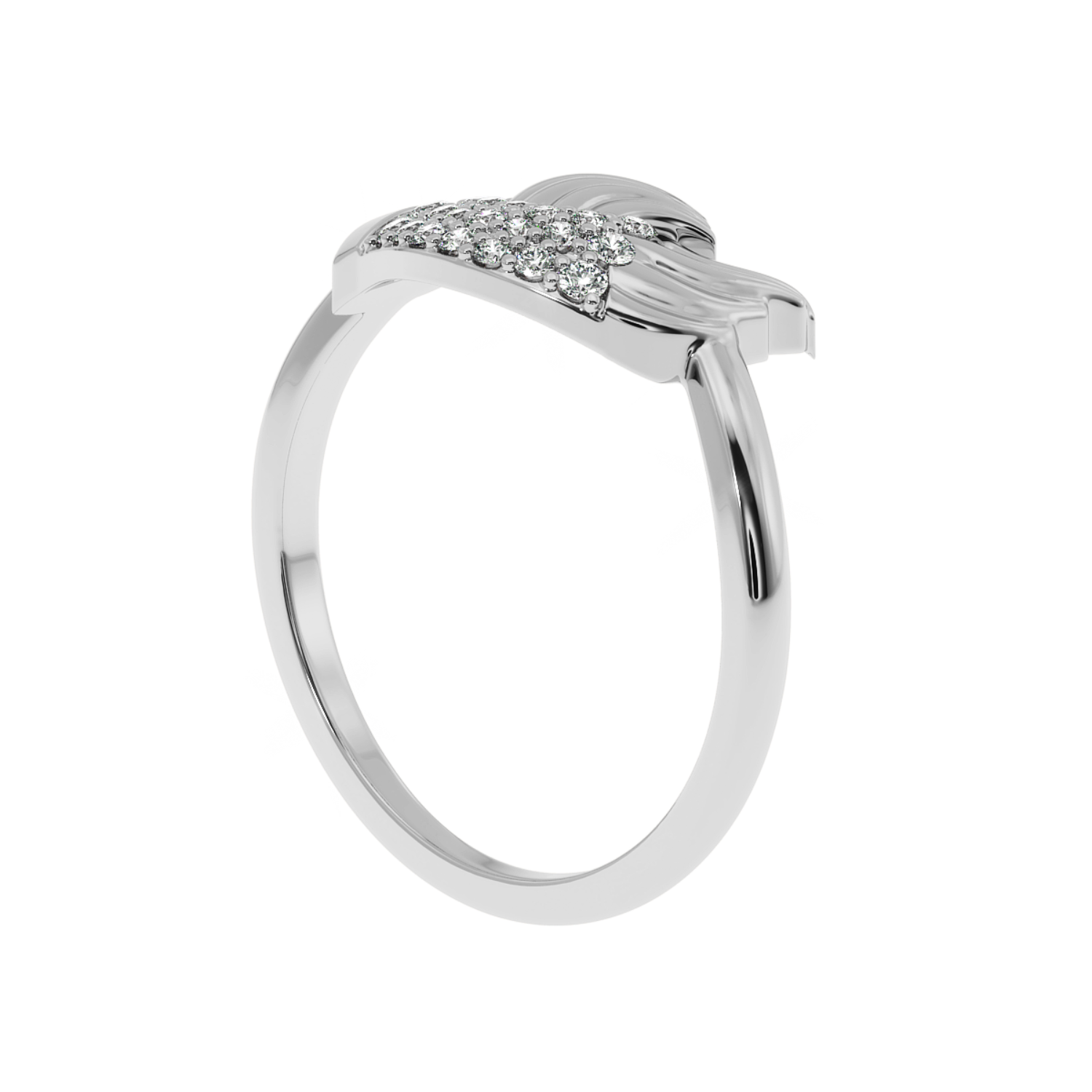 Forever Promise Ring  Natural Diamond Holding Hand Ring